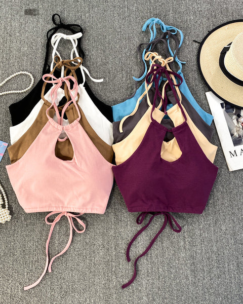 Seksi Sırt Açık Yastıklı Halter Atlet