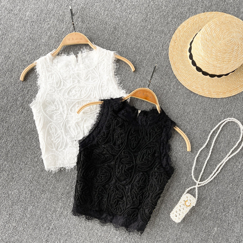 Fransız Vintage Dantel Yelek