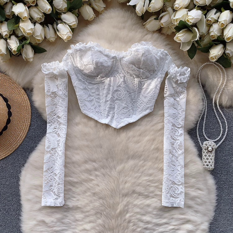 Fransız Tarzı Askısız Volanlı Üst