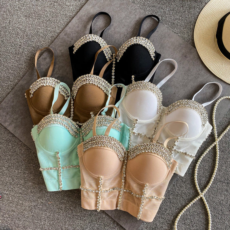 Boncuklu Diamante Yastıklı Toplama Korsesi