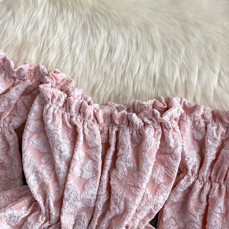 Askısız Uzun Kollu Jakarlı Gömlek