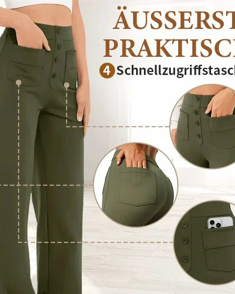 ENTA - Yüksek Bel Rahat Streç Pantolon