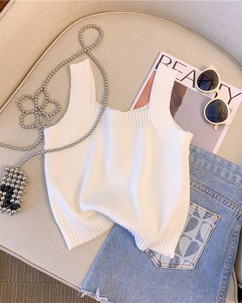 3D Ayı Dekoratif Örgü Atlet