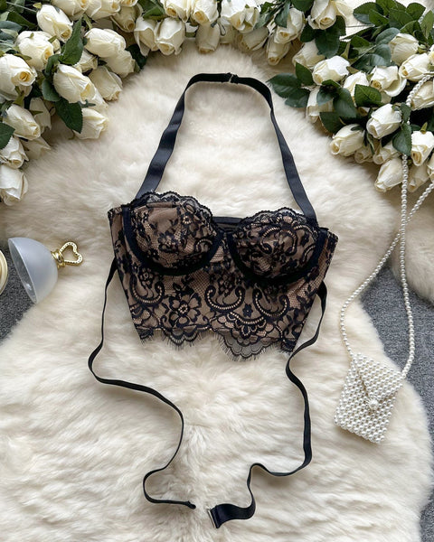 Amelia Şık Dantel Nakışlı Büstiyer