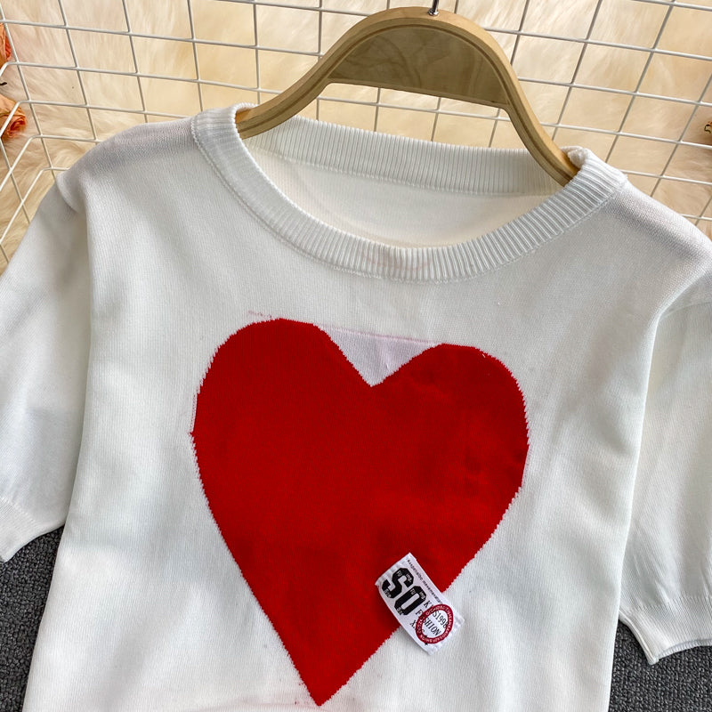 Aşk Buz İpeği Kısa Kol T-Shirt