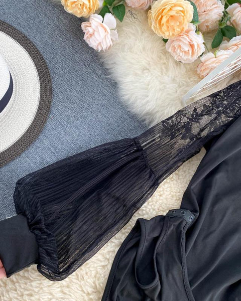 Dantel Fener Kolları Tulum