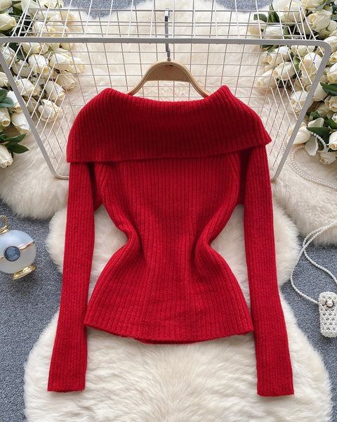 Yaka Detaylı Düz Renk Triko