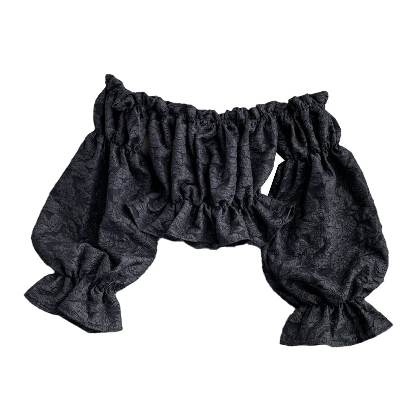 Askısız Uzun Kollu Jakarlı Gömlek