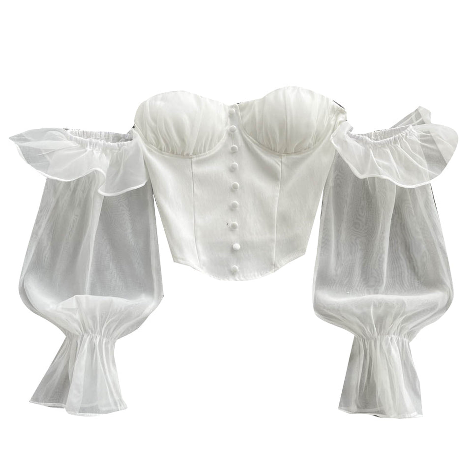 Askısız Şifon Uzun Kollu Üst