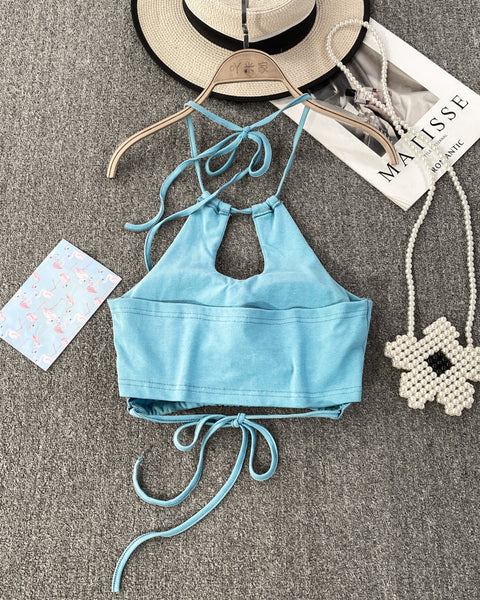 Seksi Sırt Açık Yastıklı Halter Atlet