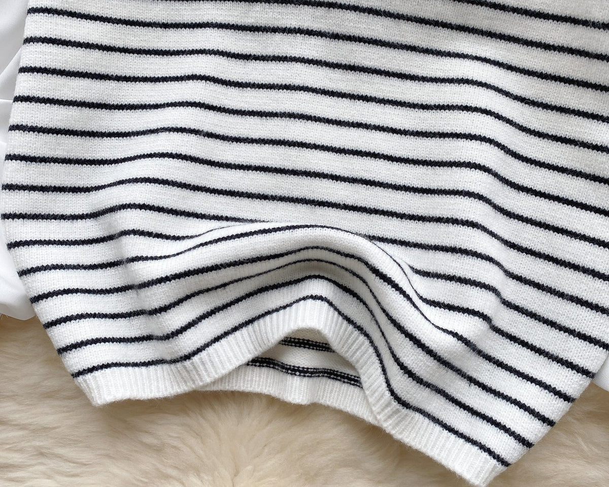 Sahte İki Parça Pachtwork Şerit Üst