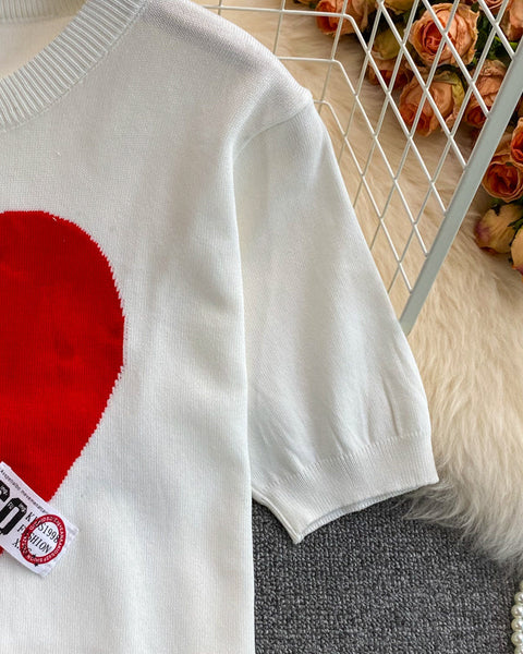 Aşk Buz İpeği Kısa Kol T-Shirt