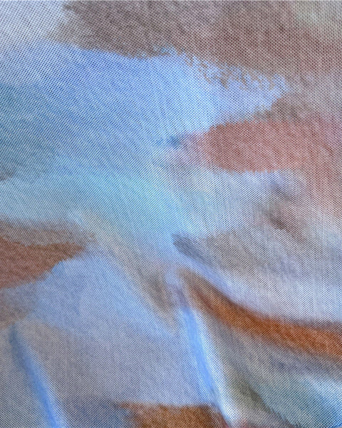 Tie-Dye İnce Güneş Yanığı Koruma T-Shirt