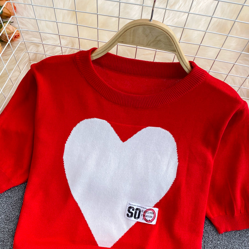 Aşk Buz İpeği Kısa Kol T-Shirt