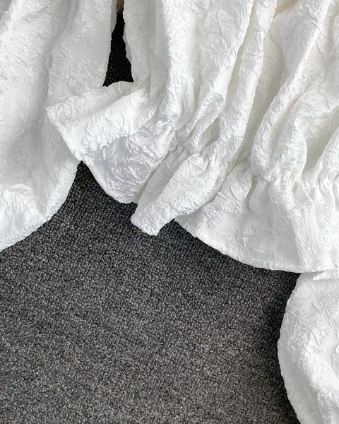 Askısız Uzun Kollu Jakarlı Gömlek