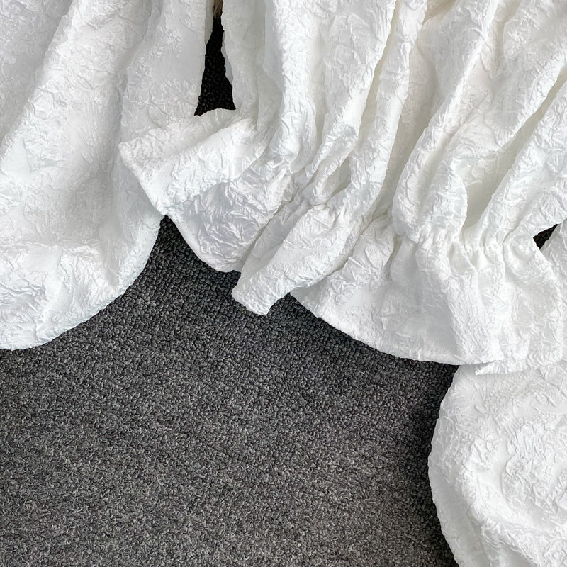 Askısız Uzun Kollu Jakarlı Gömlek