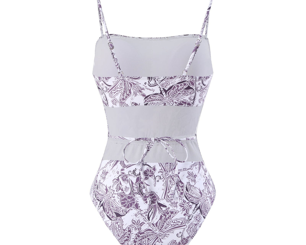 Çiçekli Mayo ve Dantel Detaylı Önlük Etek