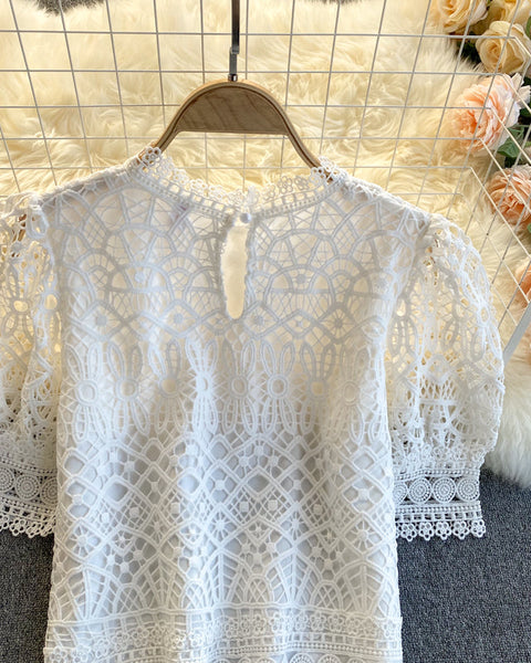 Boş Dantel File Üst