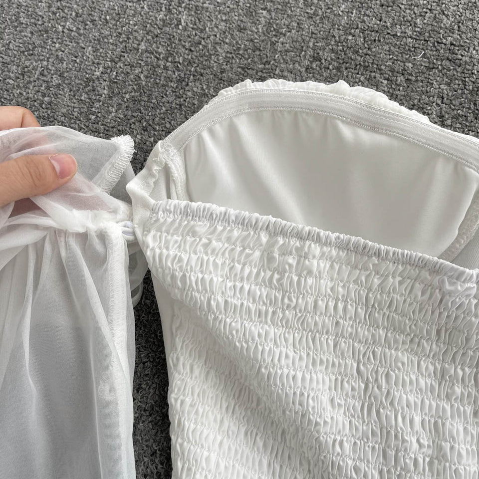 Askısız Şifon Uzun Kollu Üst