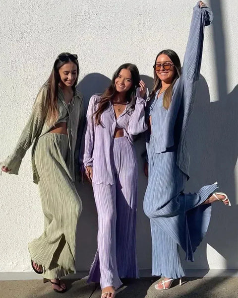 "Lavendeltraum" Seti | Pantolon + Gömlek