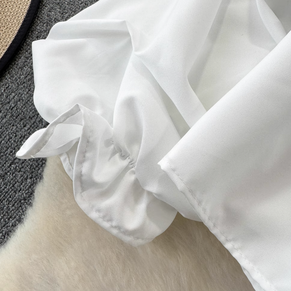 Sahte İki Parça Renk Bloklama Üst