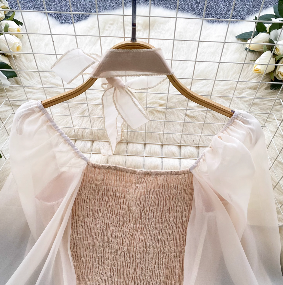 Dantel Patchwork Üstü ile File Choker