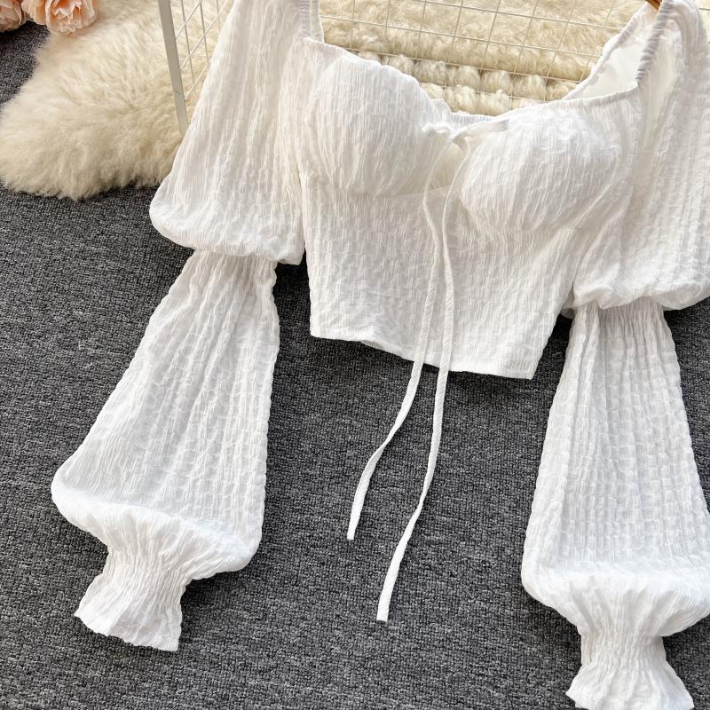 Niche Kare Yaka Puf Kol Bluz