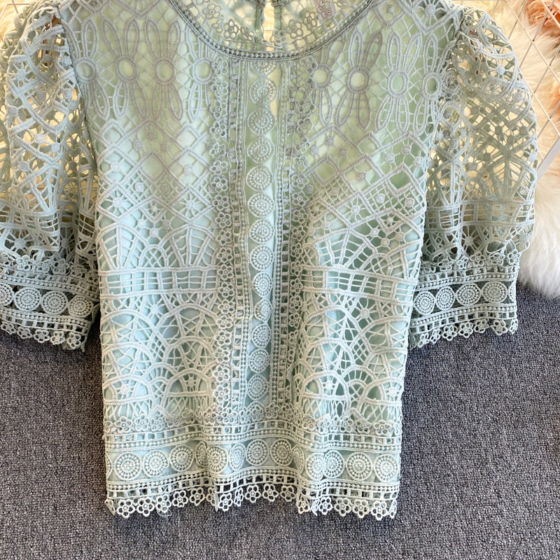 Boş Dantel File Üst