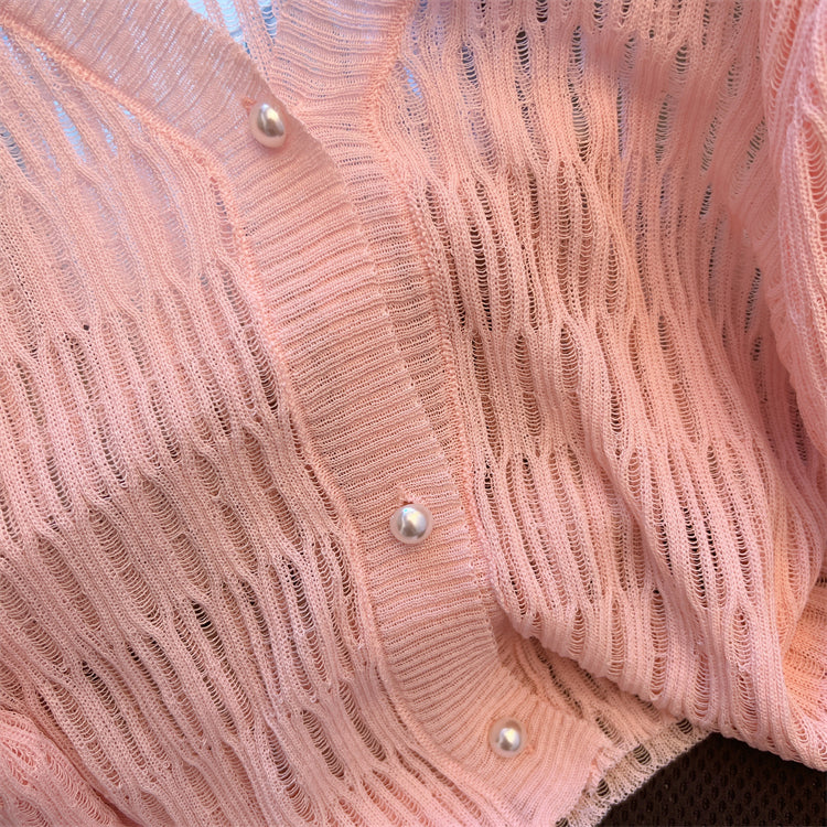 Buz İpeği Güneş Koruma Örgü Hırka