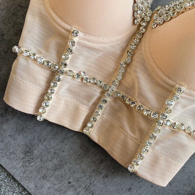 Boncuklu Diamante Yastıklı Toplama Korsesi