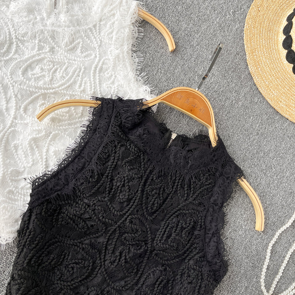 Fransız Vintage Dantel Yelek