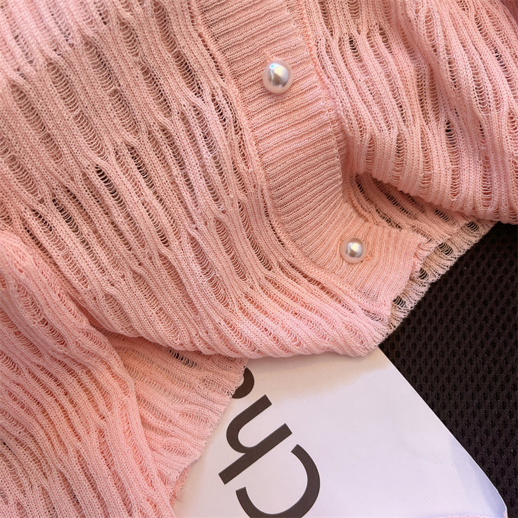 Buz İpeği Güneş Koruma Örgü Hırka