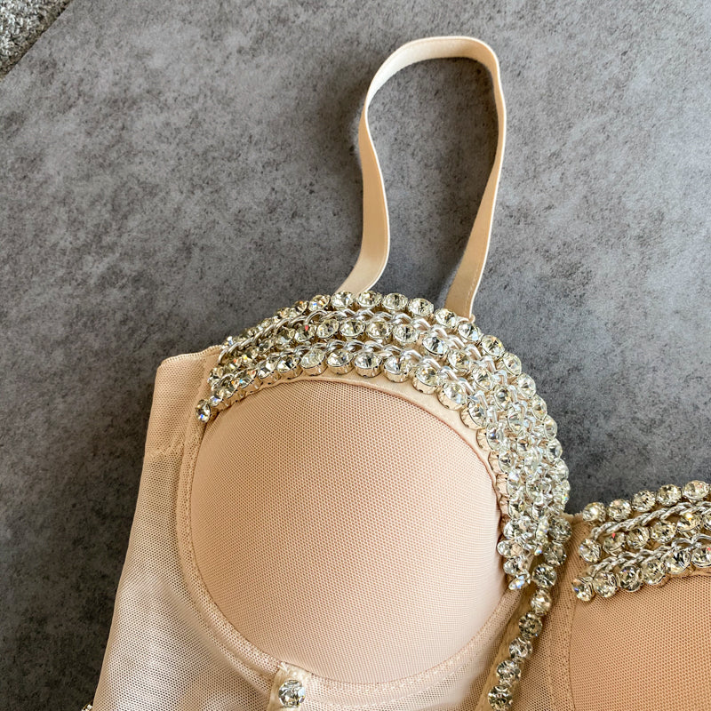 Boncuklu Diamante Yastıklı Toplama Korsesi