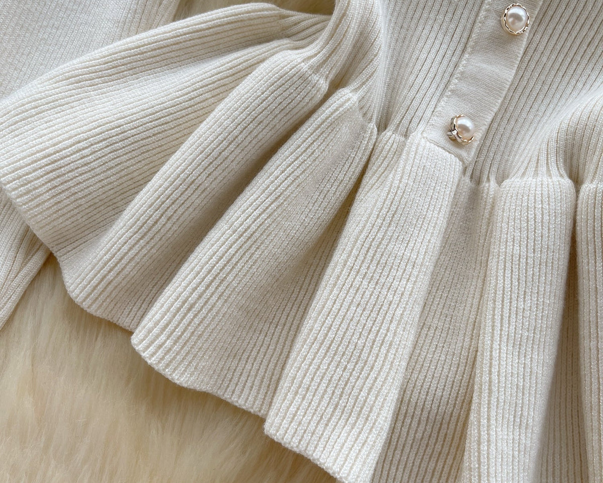 Sweetie Dantel Patchwork Volanlı Triko