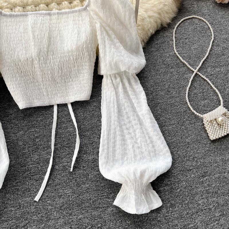 Niche Kare Yaka Puf Kol Bluz