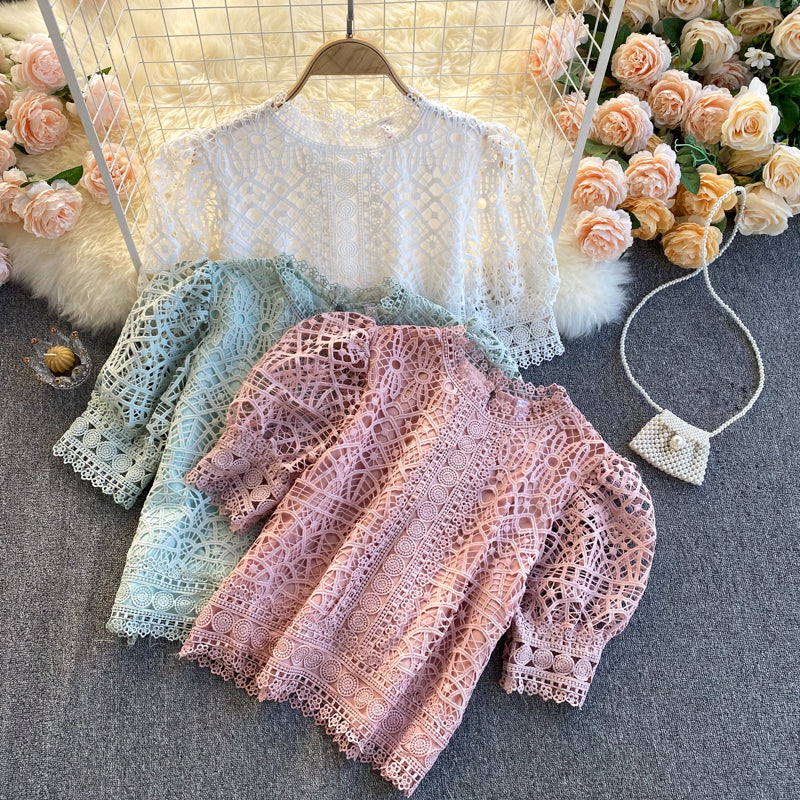 Boş Dantel File Üst