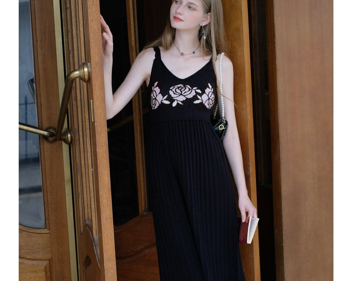 Dantel Üst ve Jakarlı Elbise 2 Parça