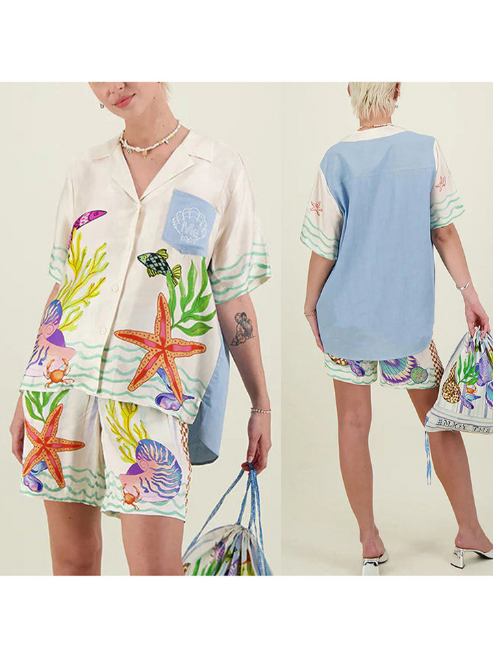 ARIEL™ | GÖMLEK VE ŞORT TAKIMI