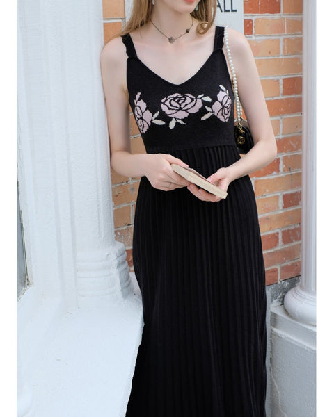 Dantel Üst ve Jakarlı Elbise 2 Parça