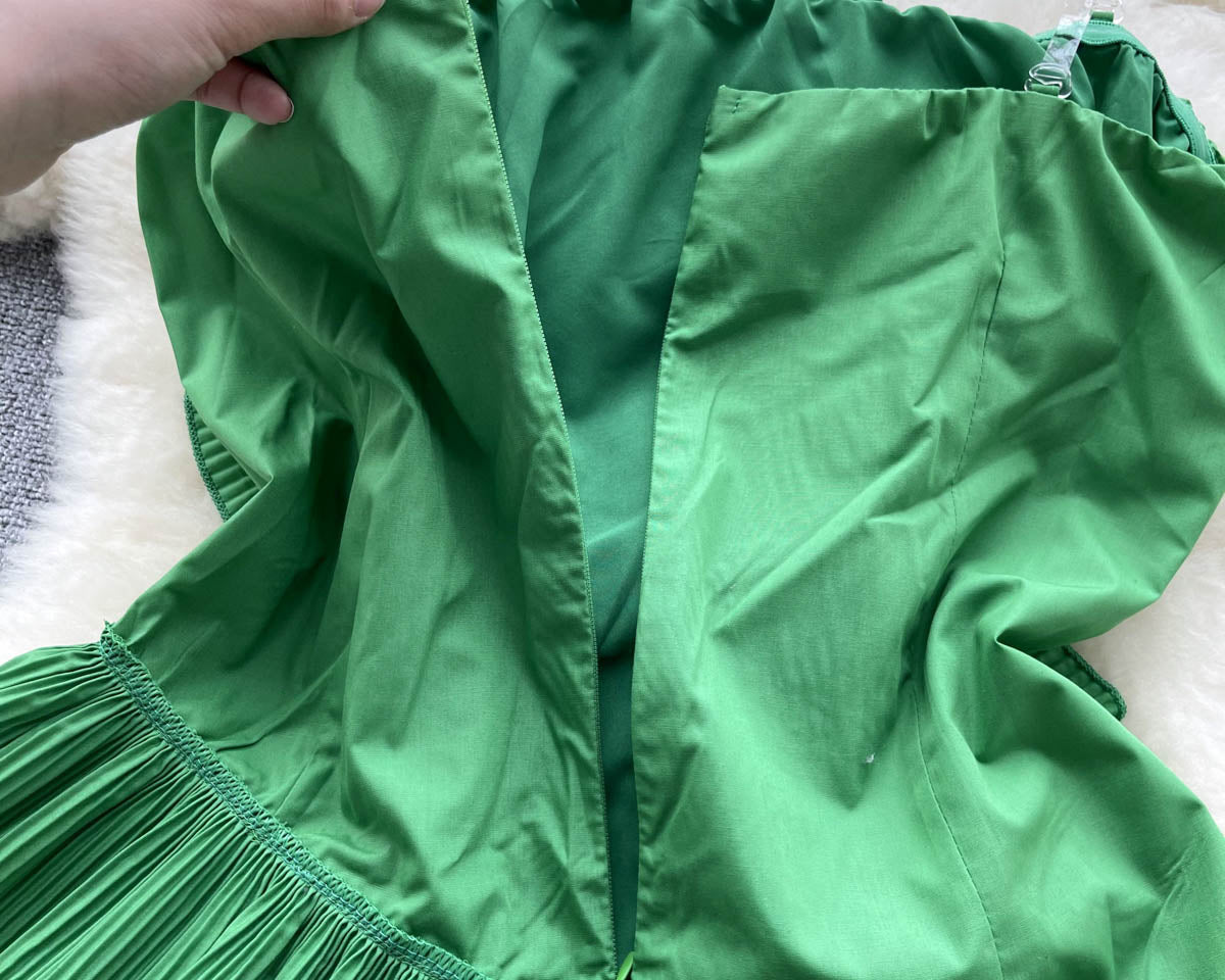 3D Çiçekli Plise Volanlı Korse