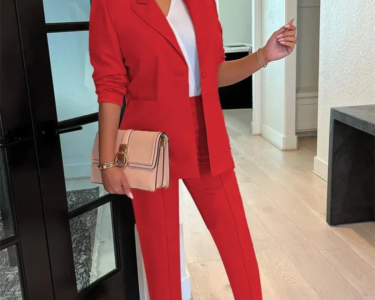 Celeste | Şık Blazer-Pantolon Takımı