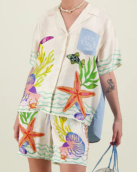 ARIEL™ | GÖMLEK VE ŞORT TAKIMI