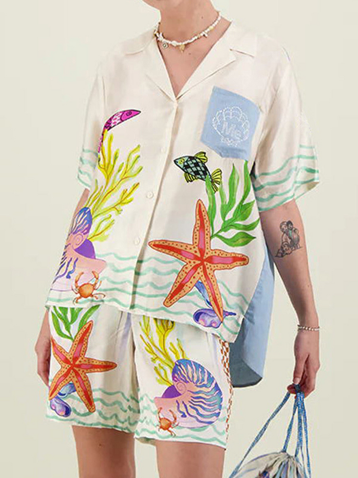 ARIEL™ | GÖMLEK VE ŞORT TAKIMI