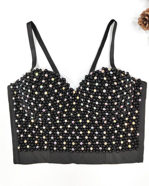 Bellachicha-Kısa Şekillendiren Balık Sırtı Üst Boncuk Taşıyıcı Yelek