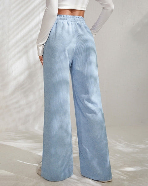 Aeri - Harika Kumaş Geniş Paça Pantolon