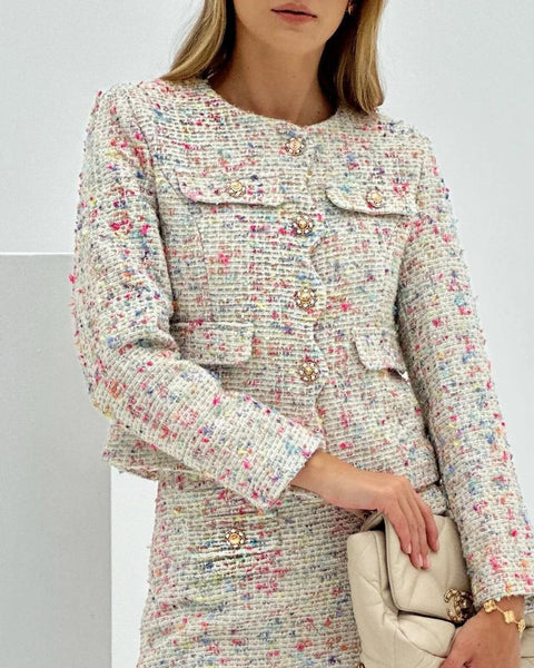 Celine | Kadınlar için Çok Yönlü Tweed Ceket