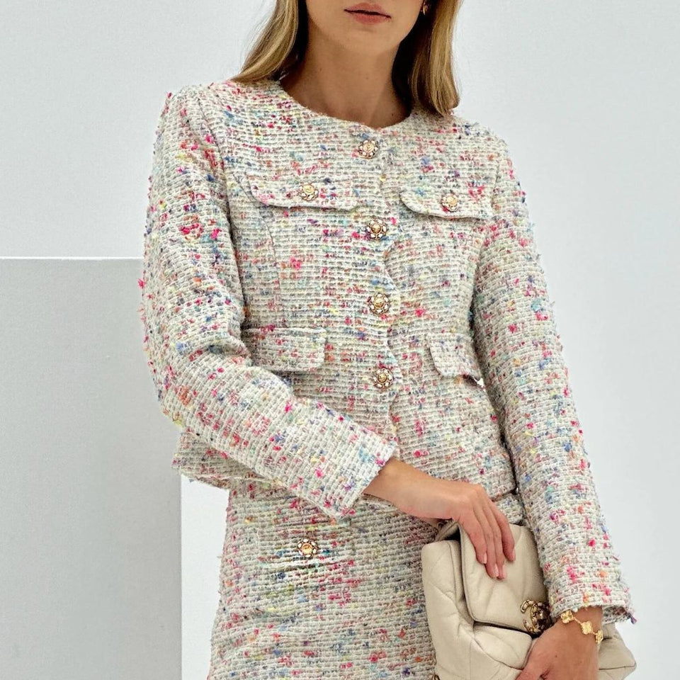 Celine | Kadınlar için Çok Yönlü Tweed Ceket