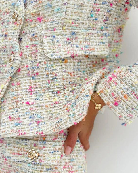 Celine | Kadınlar için Çok Yönlü Tweed Ceket