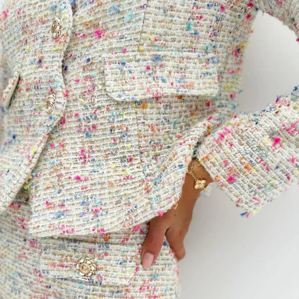 Celine | Kadınlar için Çok Yönlü Tweed Ceket