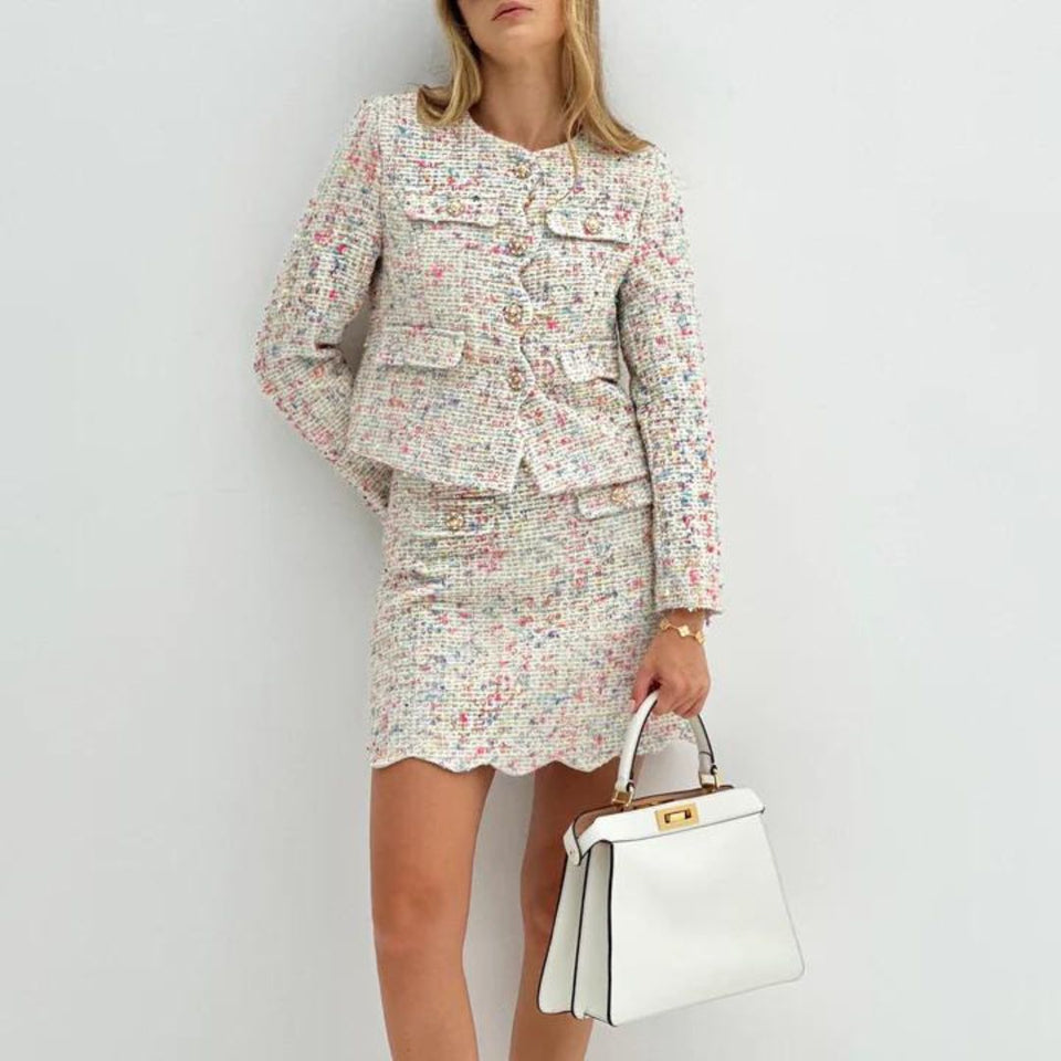 Celine | Kadınlar için Çok Yönlü Tweed Ceket